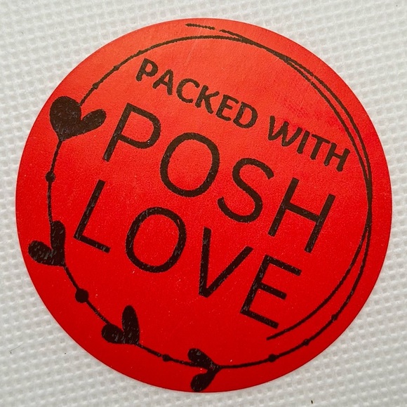 100 Thank You Stickers for poshmark 2 in round | Shipping Supplies | NWT​​ - Picture 3 of 5